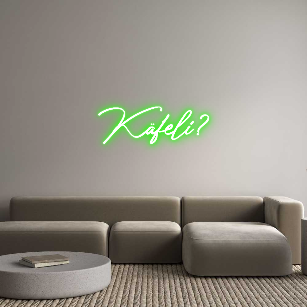 Neon Schilder für die Wand