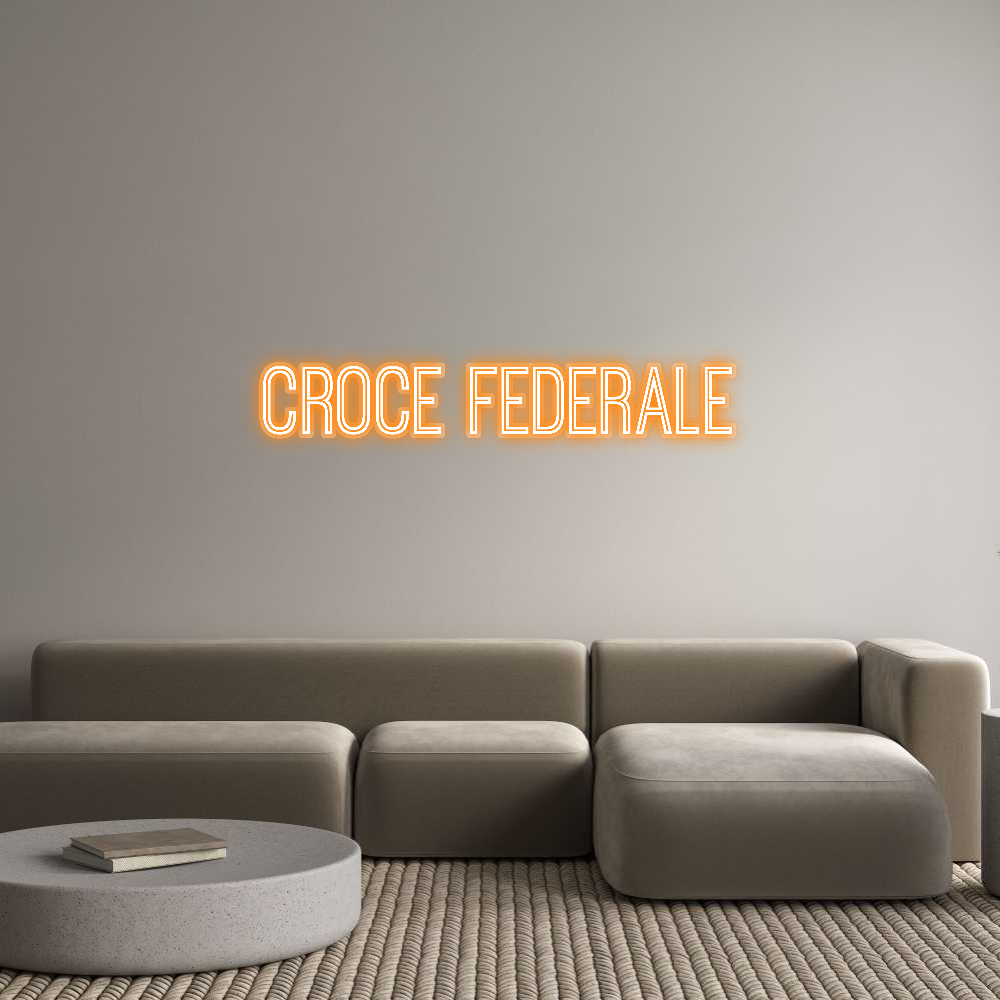 Custom Neon Sign Croce Federale