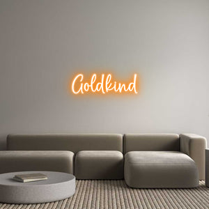 Custom Neon Sign Goldkind