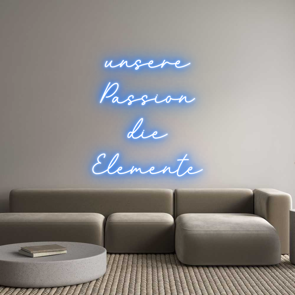 Custom Neon Sign unsere
Passi...