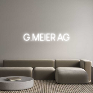 Custom Neon Sign G.MEIER AG