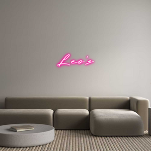 Custom Neon Sign Leo's