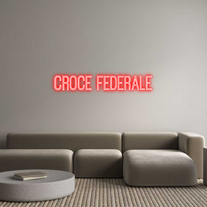 Custom Neon Sign Croce Federale