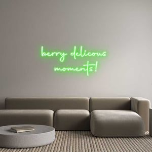 Custom Neon Sign berry delicou...