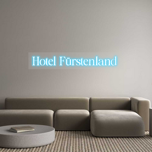 Custom Neon Sign Hotel Fürsten...