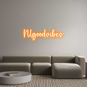 Custom Neon Sign NLgoodvibes