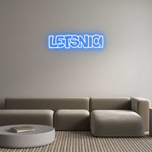 Custom Neon-Sign LetsNici