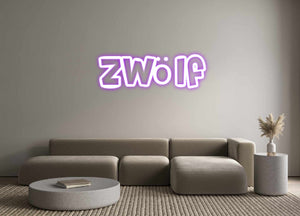 Custom Neon-Sign Zwölf