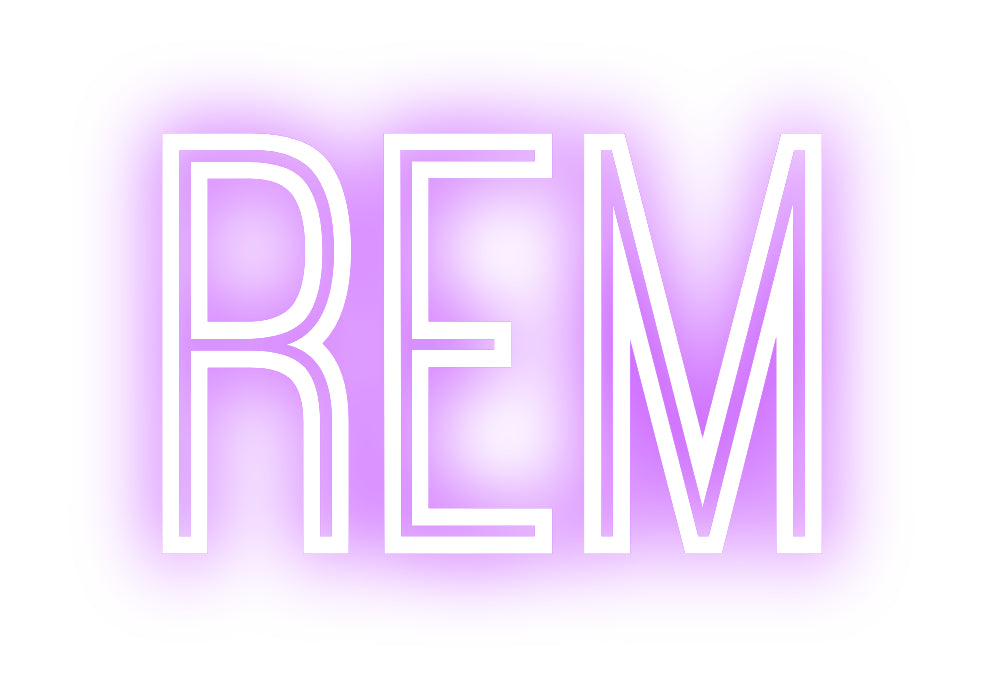 Custom Neon-Sign REM