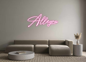 Custom Neon-Sign Allegra