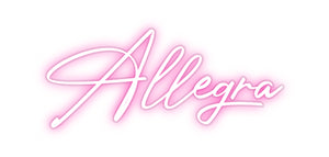 Custom Neon-Sign Allegra