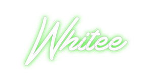 Custom Neon Sign Whitee