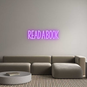 Custom Neon Sign read a book