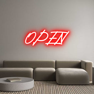 Custom Neon Sign OPEN