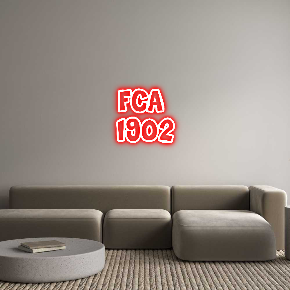 Custom Neon Sign FCA 
1902