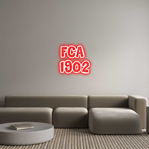 Custom Neon Sign FCA 
1902