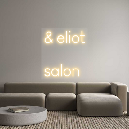 Custom Neon Sign &amp; eliot

 sa...